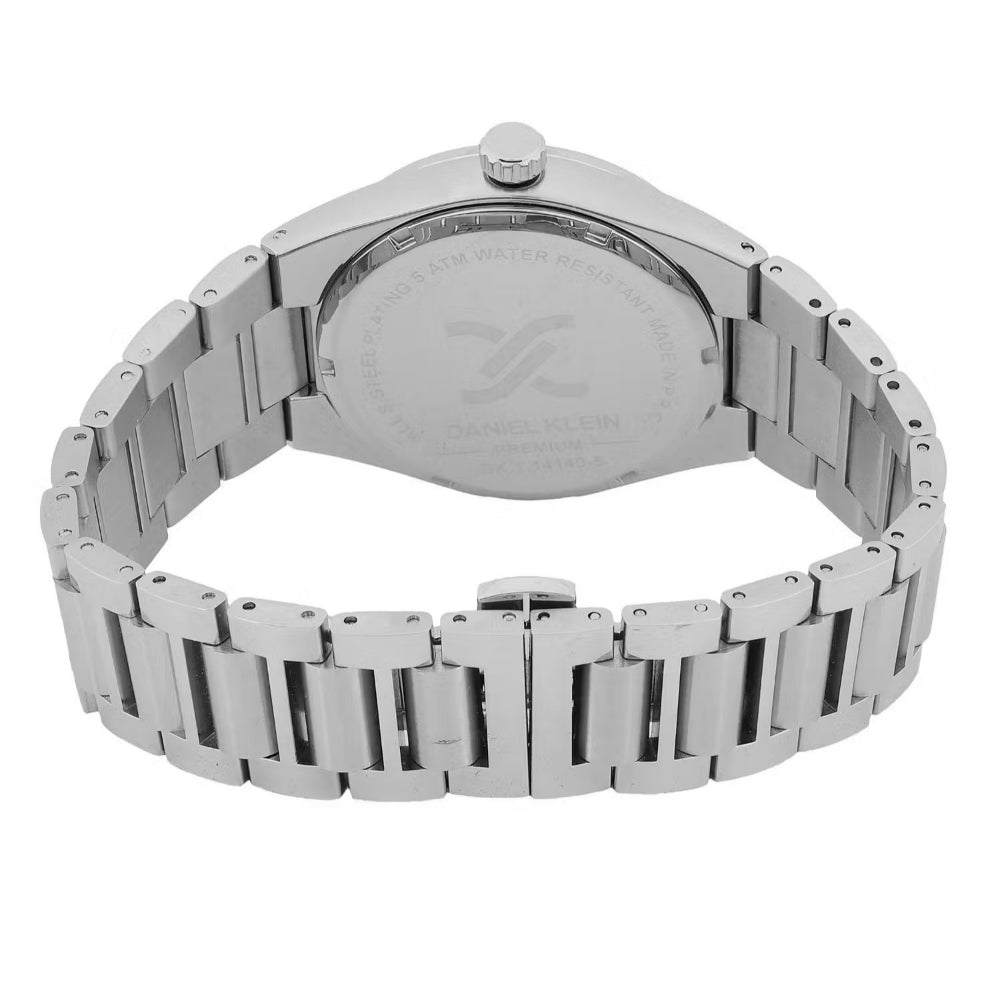 Daniel Klein Premium Silver Stainless Steel Watch for Men DK.1.14140-3