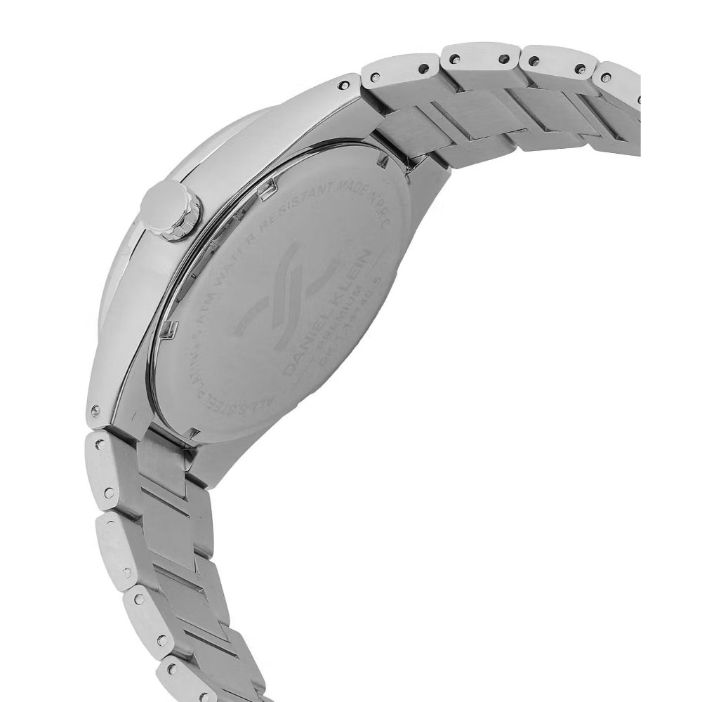 Daniel Klein Premium Silver Stainless Steel Watch for Men DK.1.14140-4
