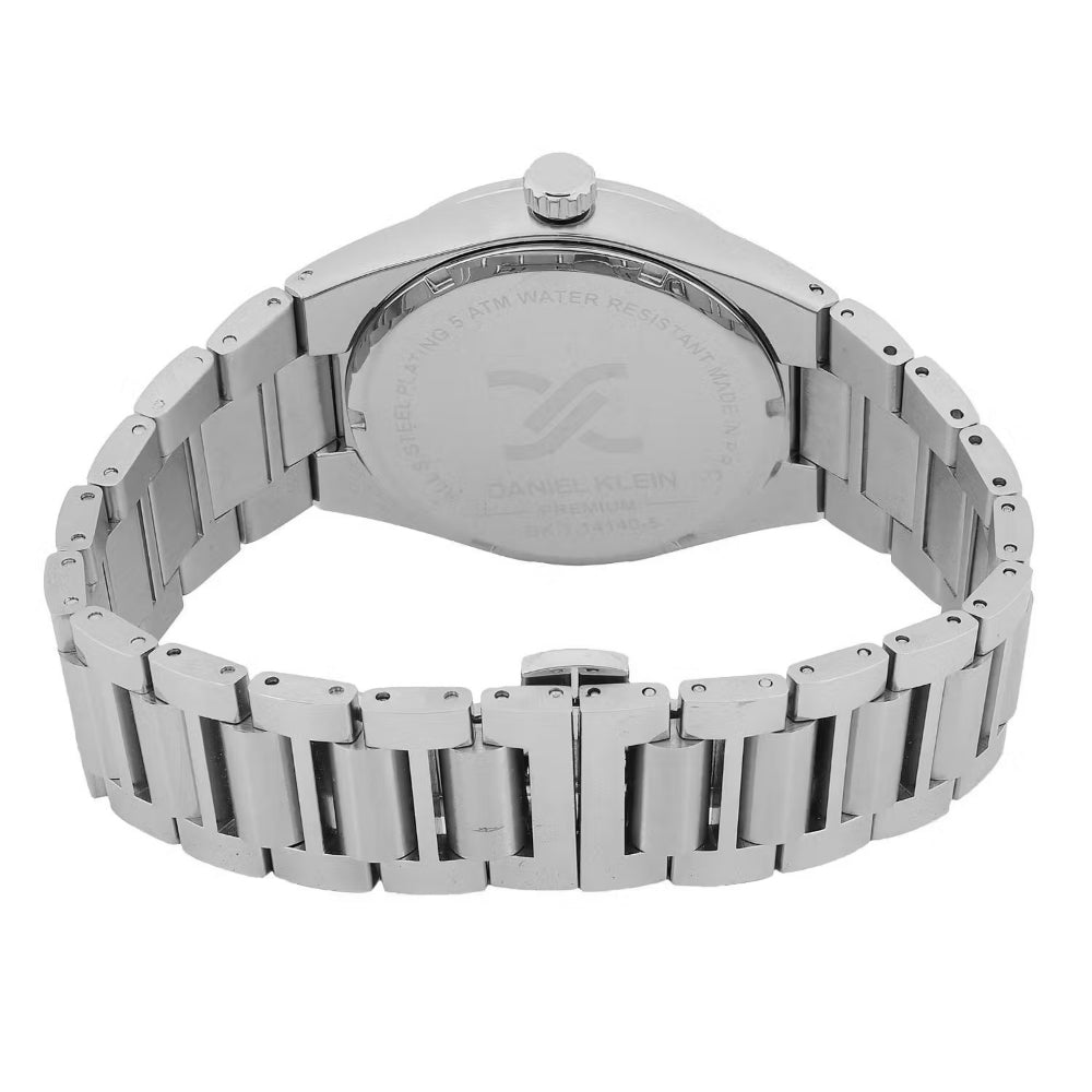 Daniel Klein Premium Silver Stainless Steel Watch for Men DK.1.14140-4