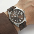 Daniel Klein Premium Dark Brown Leather Watch for Men DK.1.14141-3