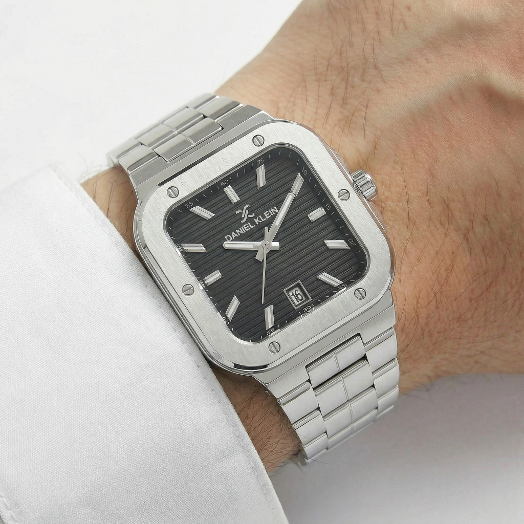 Daniel Klein Premium Silver Stainless Steel Watch for Men DK.1.14142-2