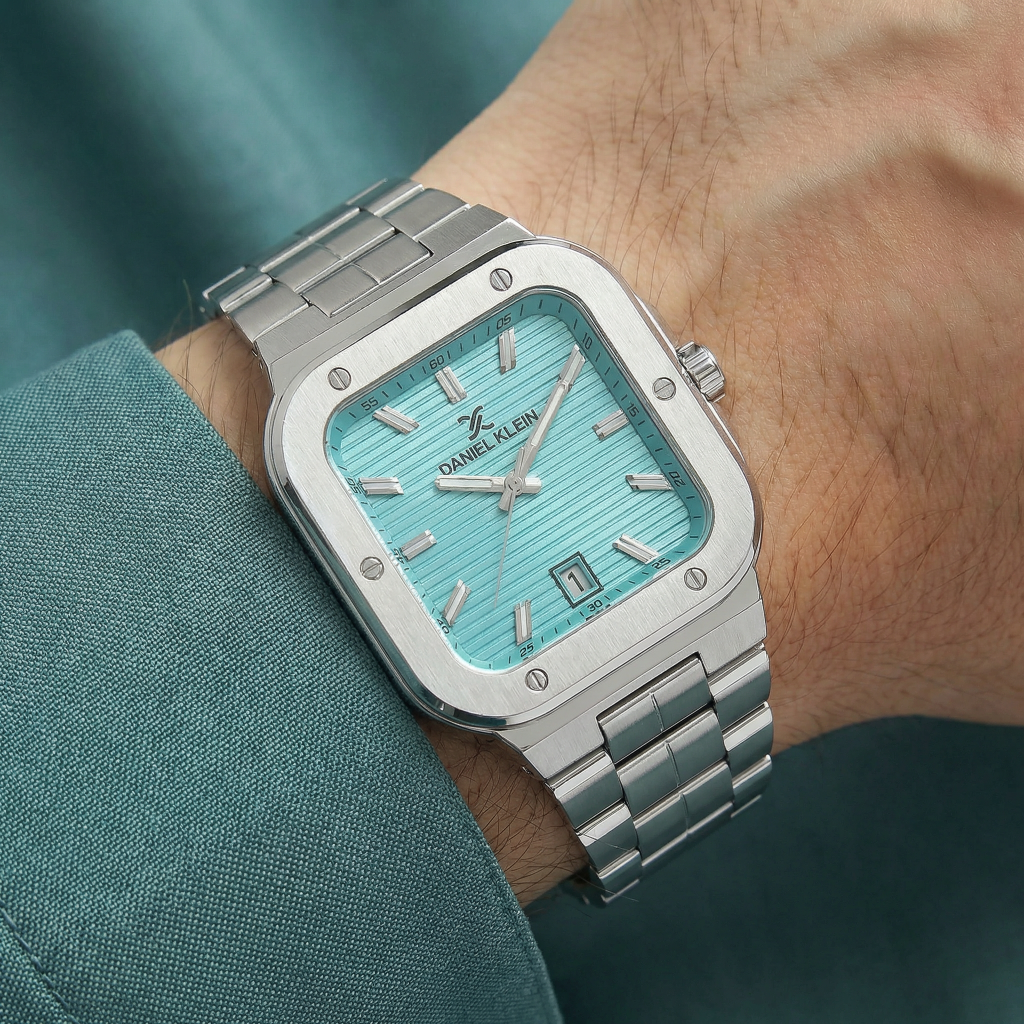 Daniel Klein Premium Silver Stainless Steel Watch for Men DK.1.14142-4
