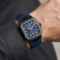 Daniel Klein Premium Dark Blue Silicone Band Watch for Men DK.1.14143-5