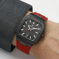Daniel Klein Premium Dark Red Silicone Band Watch for Men DK.1.14143-6