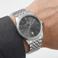 Daniel Klein Premium Silver Stainless Steel Watch for Men DK.1.14144-2
