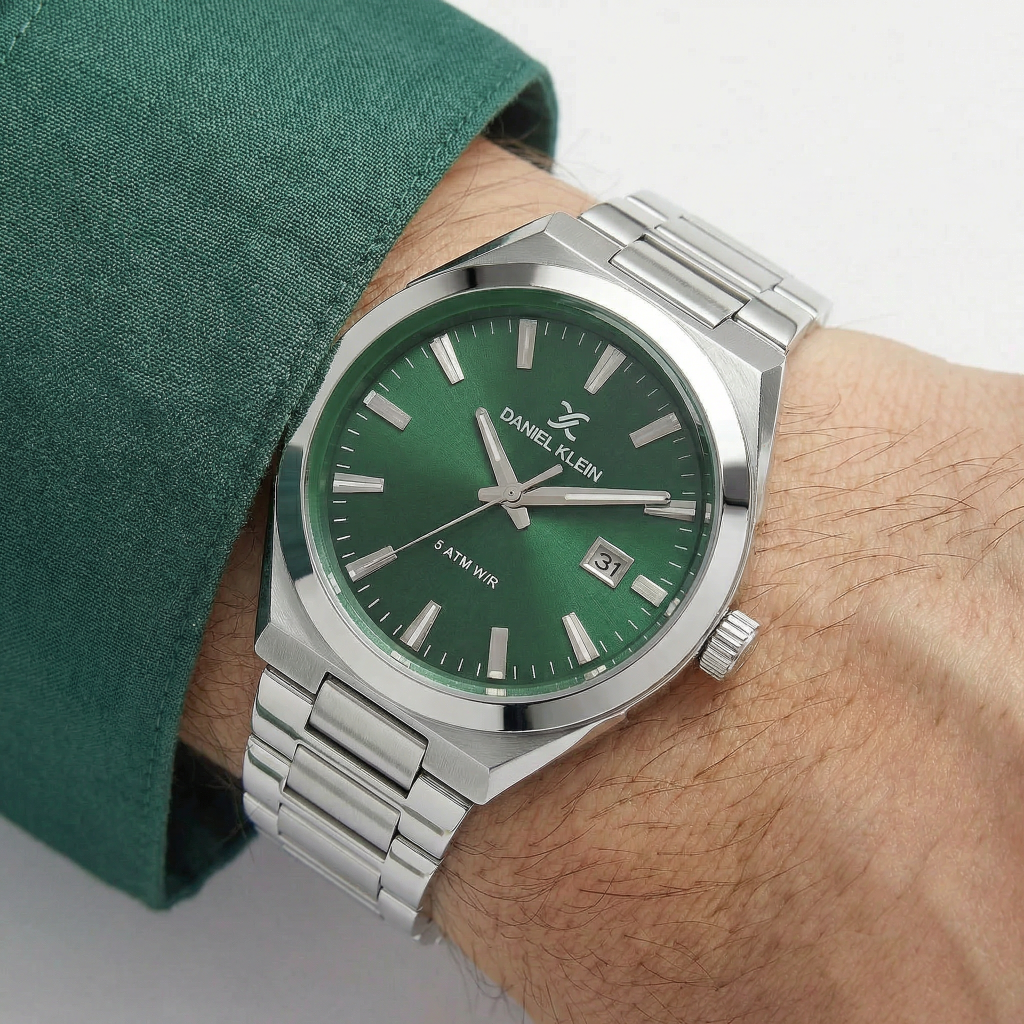 Daniel Klein Premium Silver Stainless Steel Watch for Men DK.1.14145-3