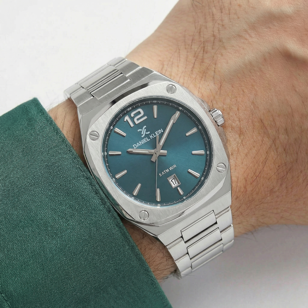 Daniel Klein Premium Silver Stainless Steel Watch for Men DK.1.14147-4