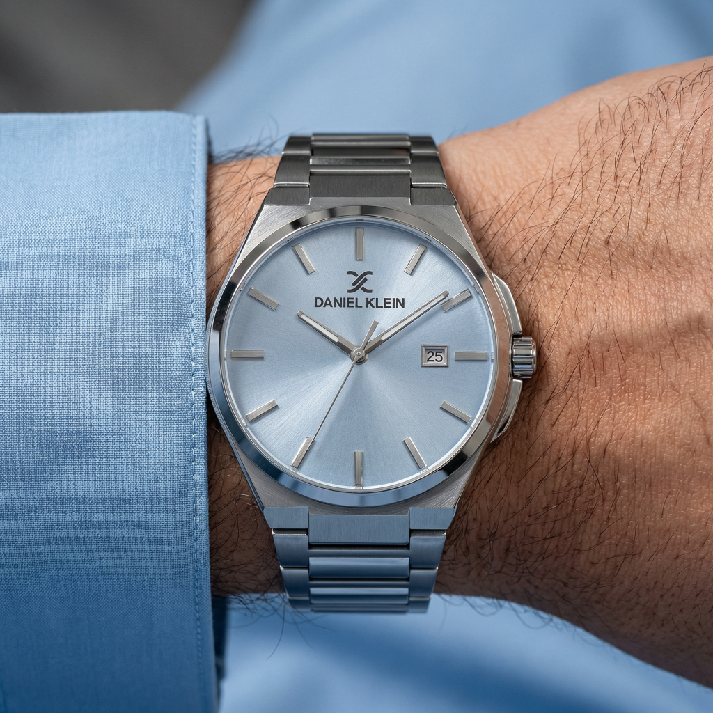 Daniel Klein Premium Silver Stainless Steel Watch for Men DK.1.14148-4