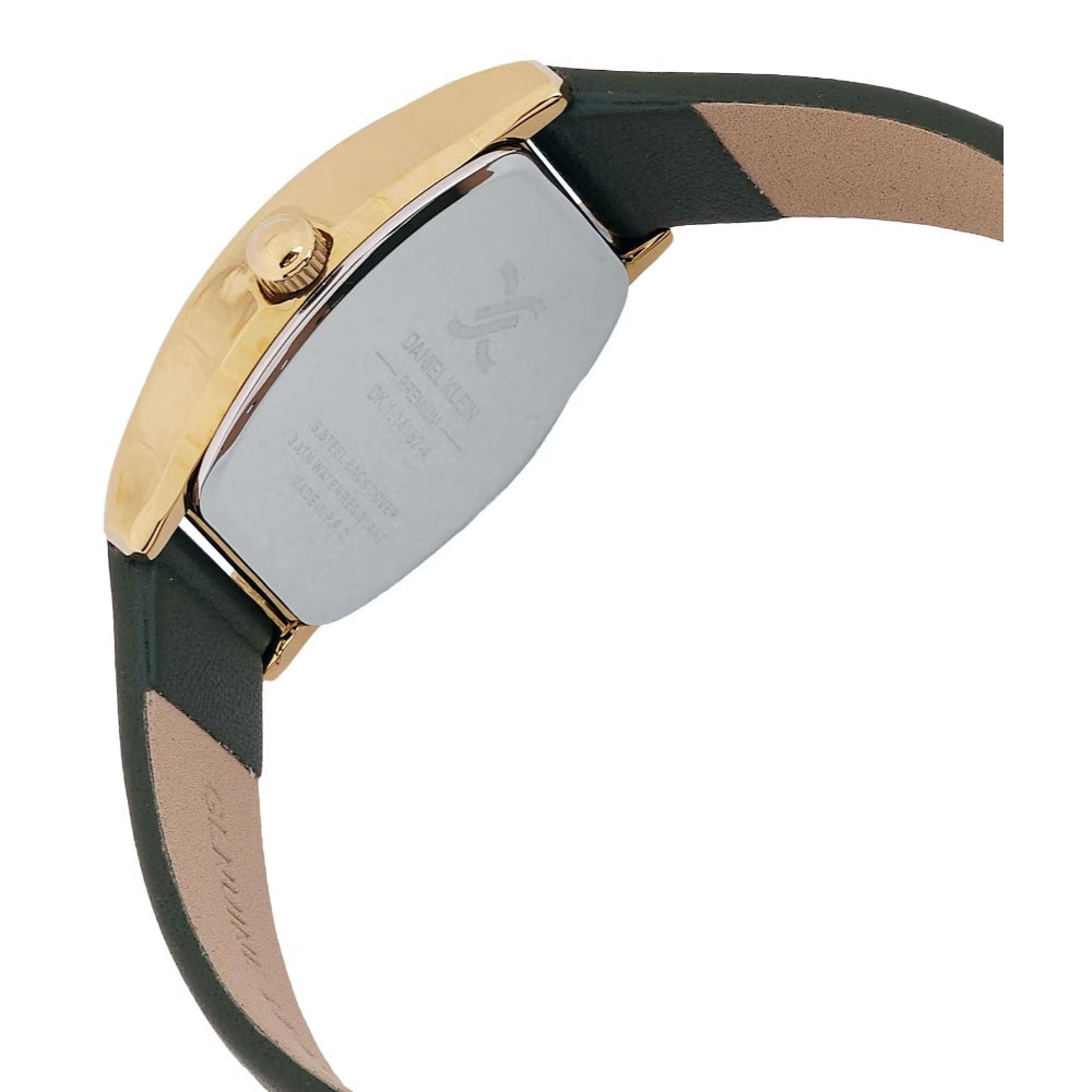 Daniel Klein Premium Dark Green Leather Watch for Women DK.1.14152-4