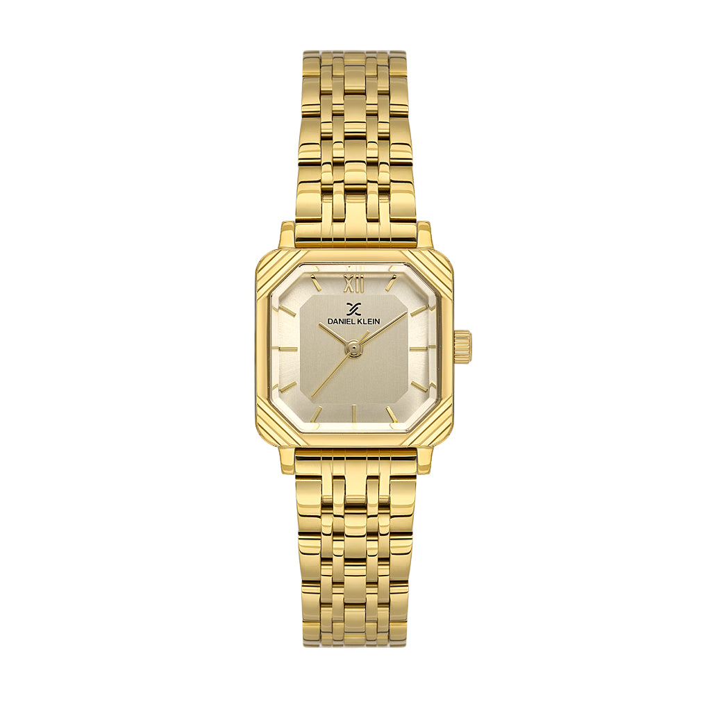 Daniel Klein Premium Gold Stainless Steel Watch for Women DK.1.14153-2