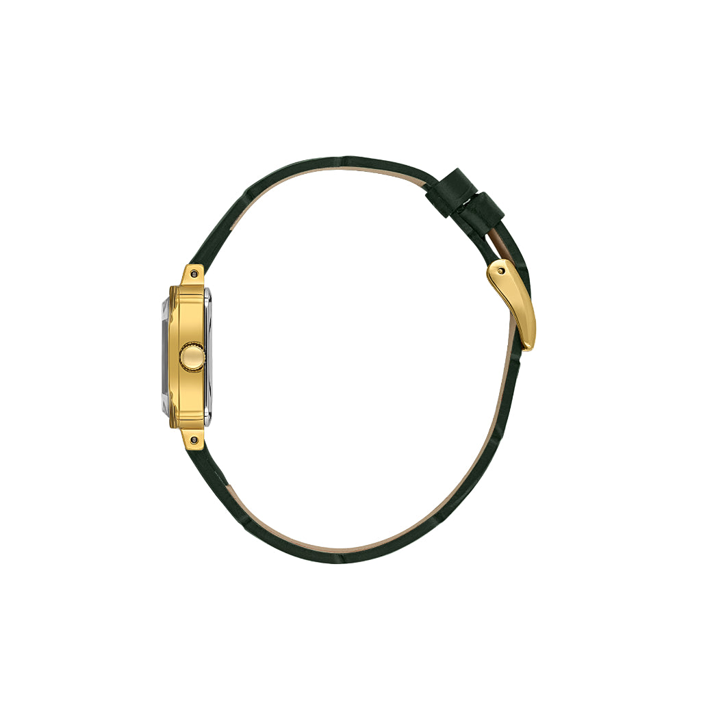 Daniel Klein Premium Dark Green Leather Watch for Women DK.1.14154-4