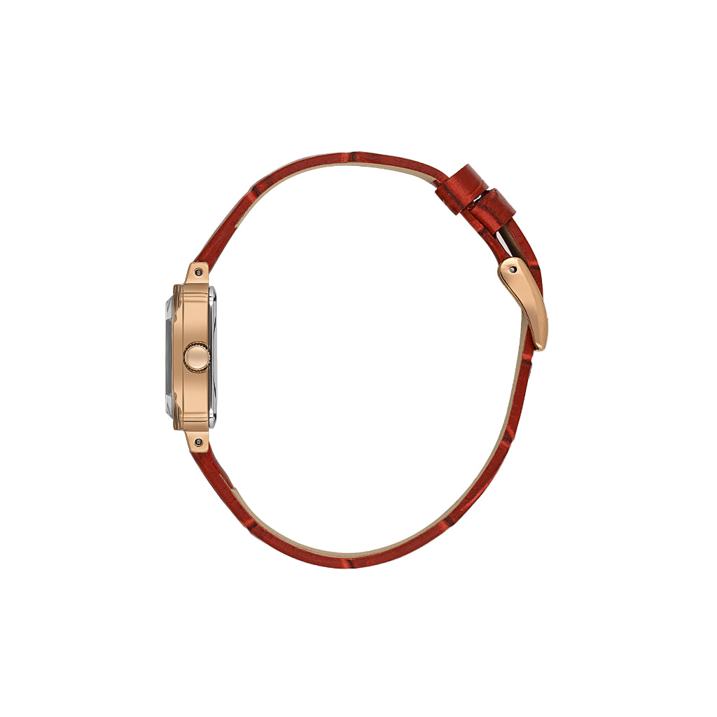 Daniel Klein Premium Dark Red Leather Watch for Women DK.1.14154-6