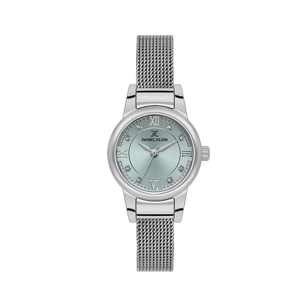 Daniel Klein Premium Silver Mesh Band Watch for Women DK.1.14155-3