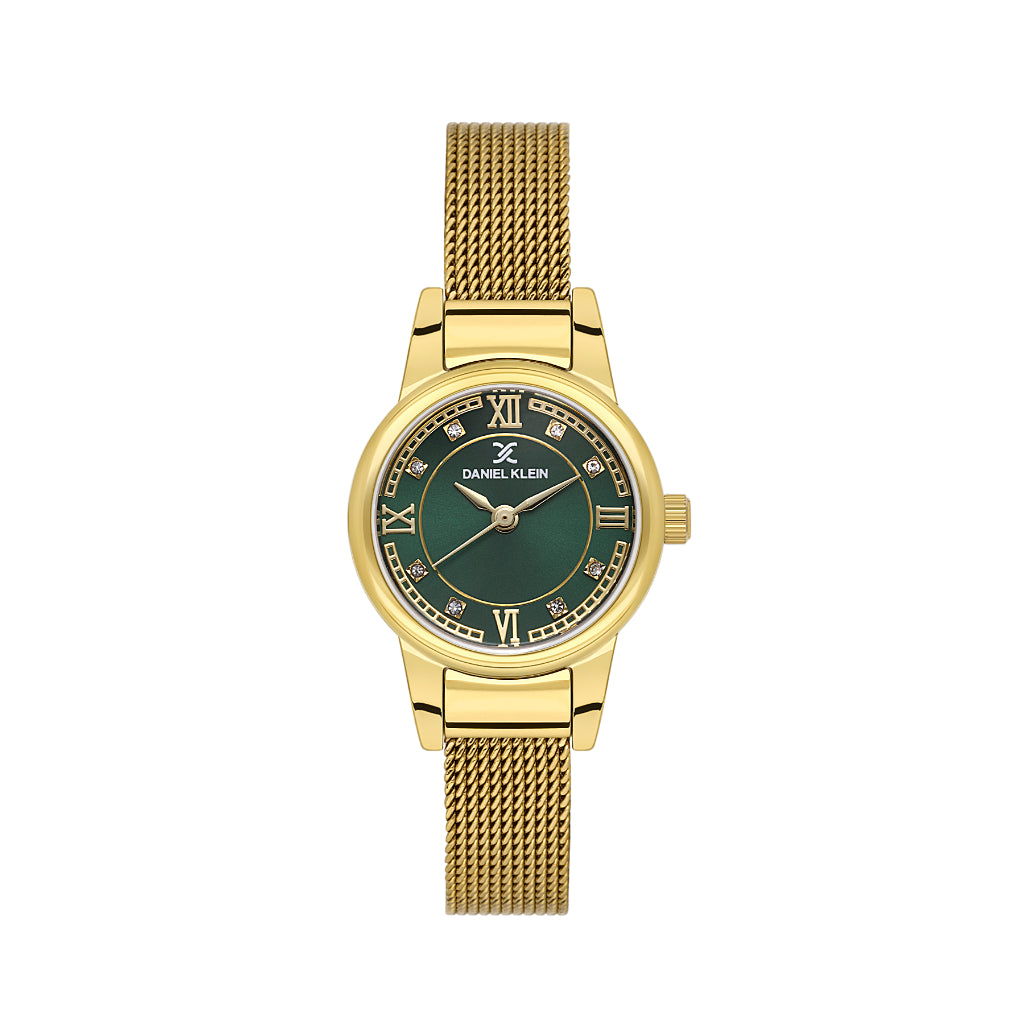 Daniel Klein Premium Gold Mesh Band Watch for Women DK.1.14155-5