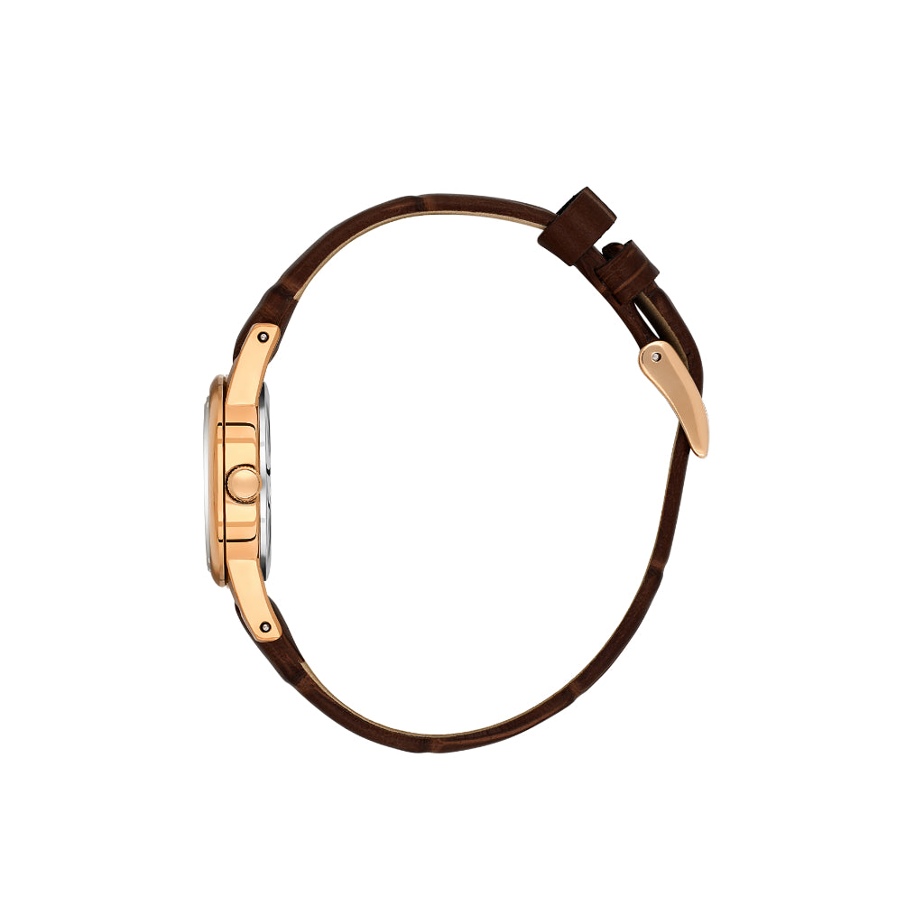Daniel Klein Premium Dark Brown Leather Watch for Women DK.1.14156-5
