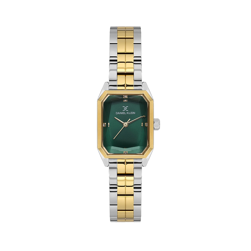 Daniel Klein Premium Silver and Gold Stainless Steel Watch for Women DK.1.14157-4
