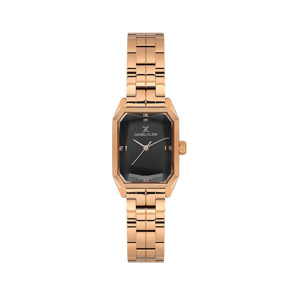 Daniel Klein Premium Rose Gold Stainless Steel Watch for Women DK.1.14157-5