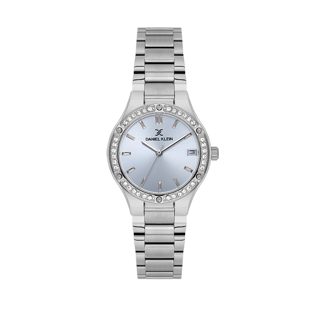 Daniel Klein Premium Silver Stainless Steel Watch for Women DK.1.14160-2