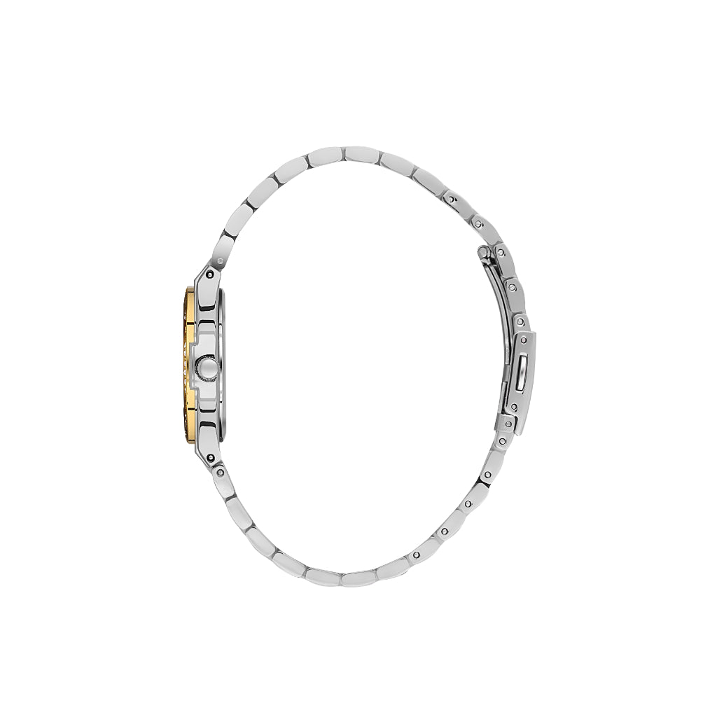 Daniel Klein Premium Silver and Gold Stainless Steel Watch for Women DK.1.14160-4