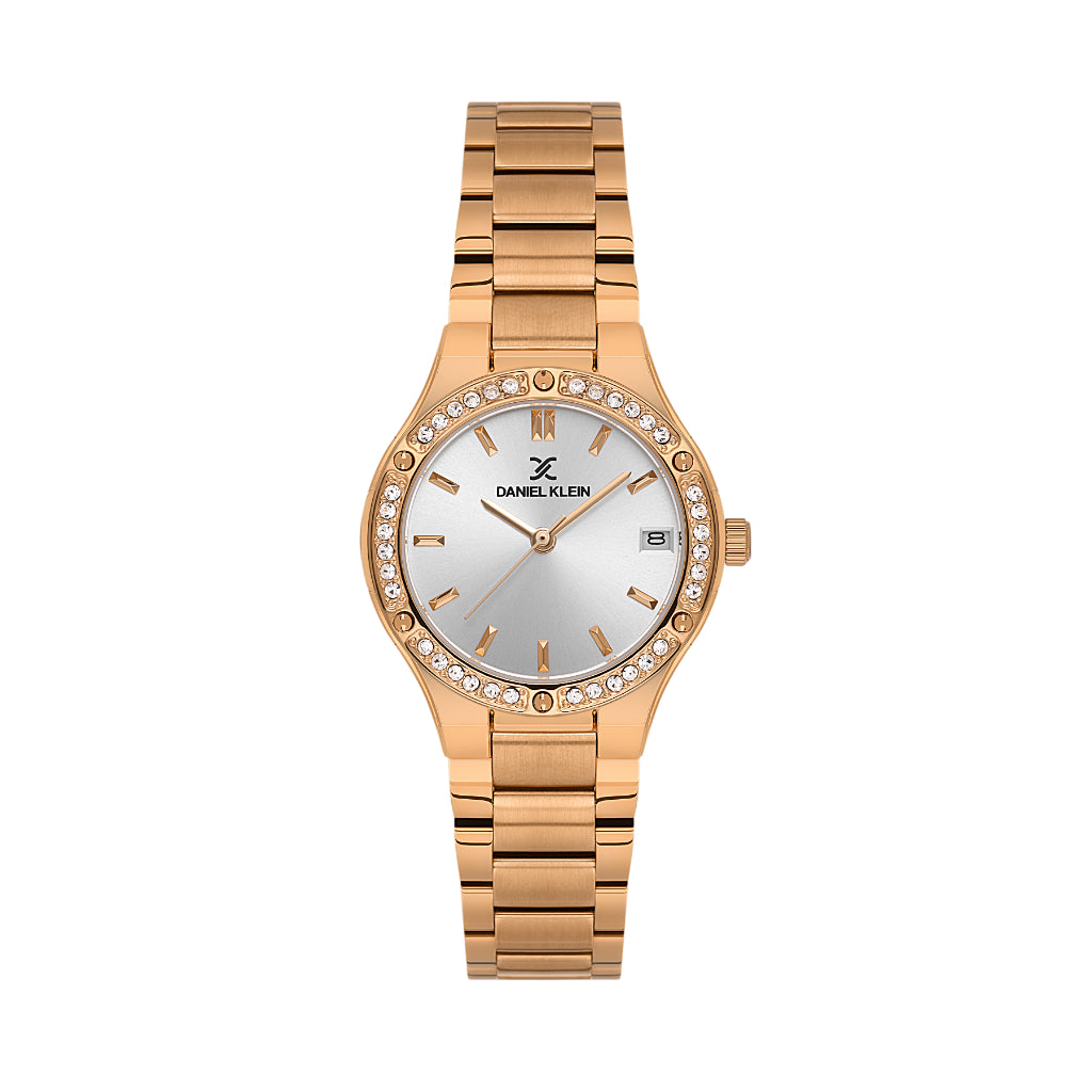 Daniel Klein Premium Rose Gold Stainless Steel Watch for Women DK.1.14160-5