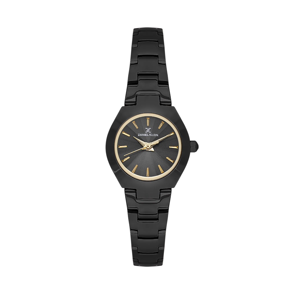 Daniel Klein Premium Black Stainless Steel Watch for Women DK.1.14161-6