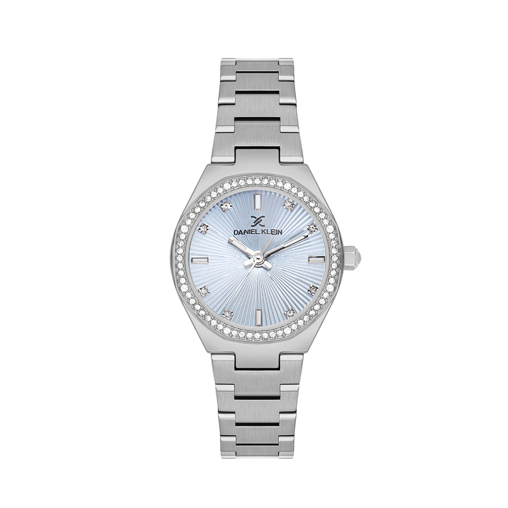 Daniel Klein Premium Silver Stainless Steel Watch for Women DK.1.14162-2