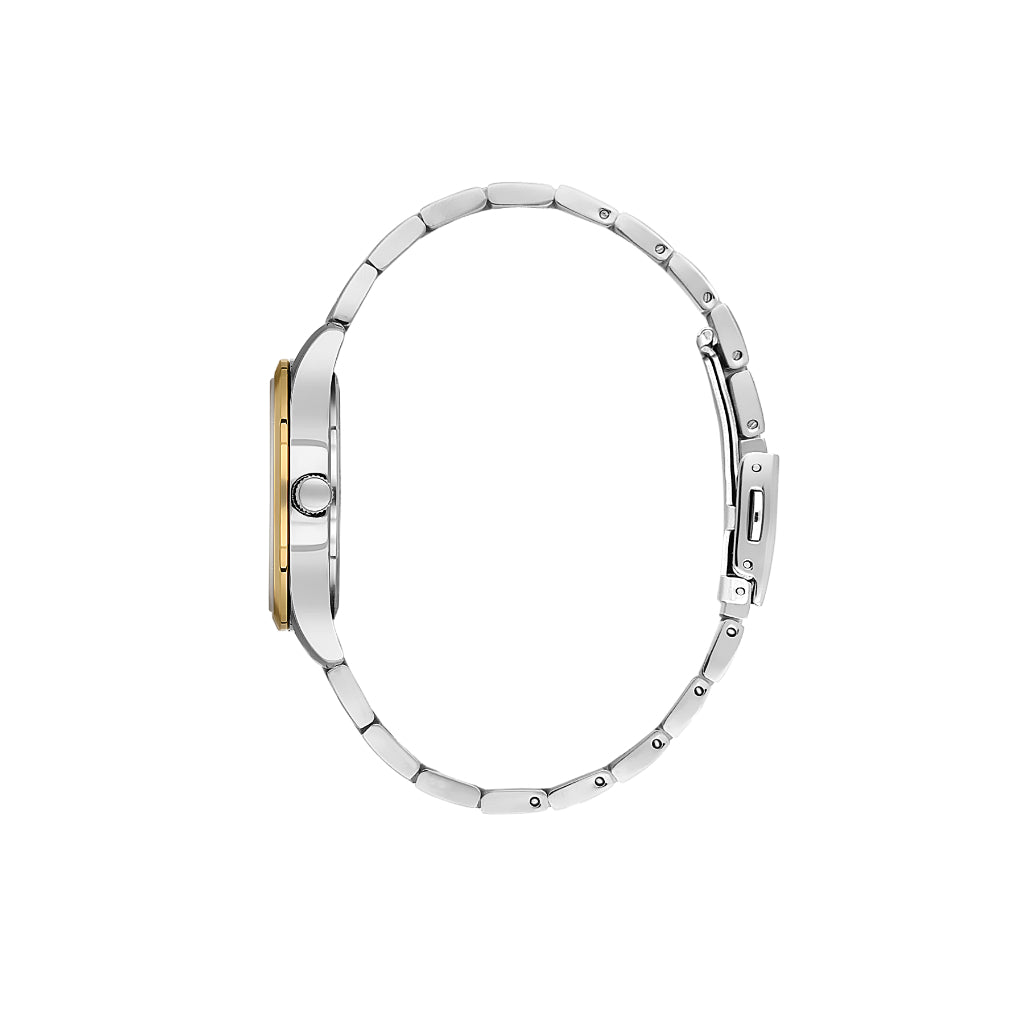 Daniel Klein Premium Silver and Gold Stainless Steel Watch for Women DK.1.14166-5