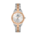 Daniel Klein Premium Silver and Rose Gold Stainless Steel Watch for Women DK.1.14166-6
