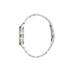 Daniel Klein Premium Silver and Rose Gold Stainless Steel Watch for Women DK.1.14166-6