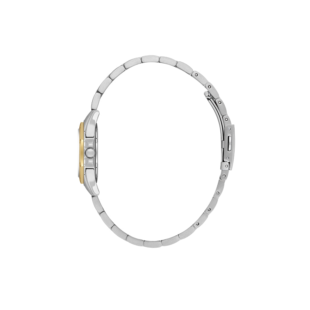 Daniel Klein Premium Silver and Gold Stainless Steel Watch for Women DK.1.14167-4