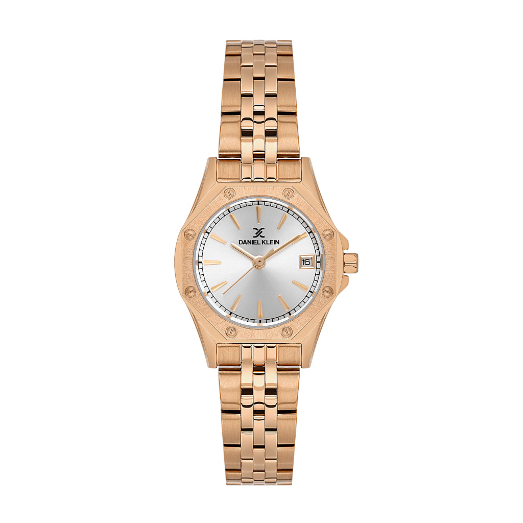 Daniel Klein Premium Rose Gold Stainless Steel Watch for Women DK.1.14167-5