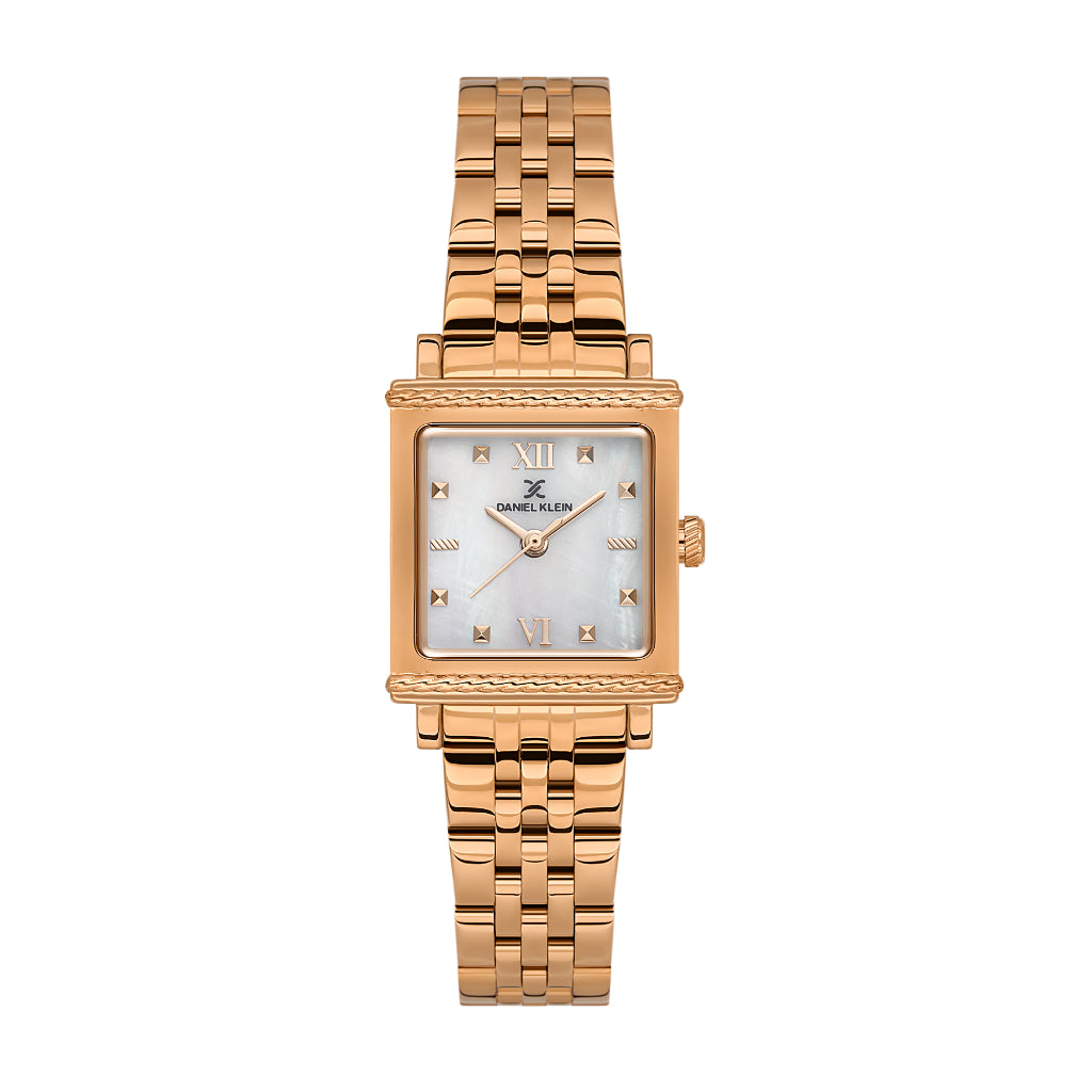 Daniel Klein Premium Rose Gold Stainless Steel Watch for Women DK.1.14168-5