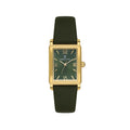 Daniel Klein Premium Dark Green Leather Watch for Women DK.1.14169-3