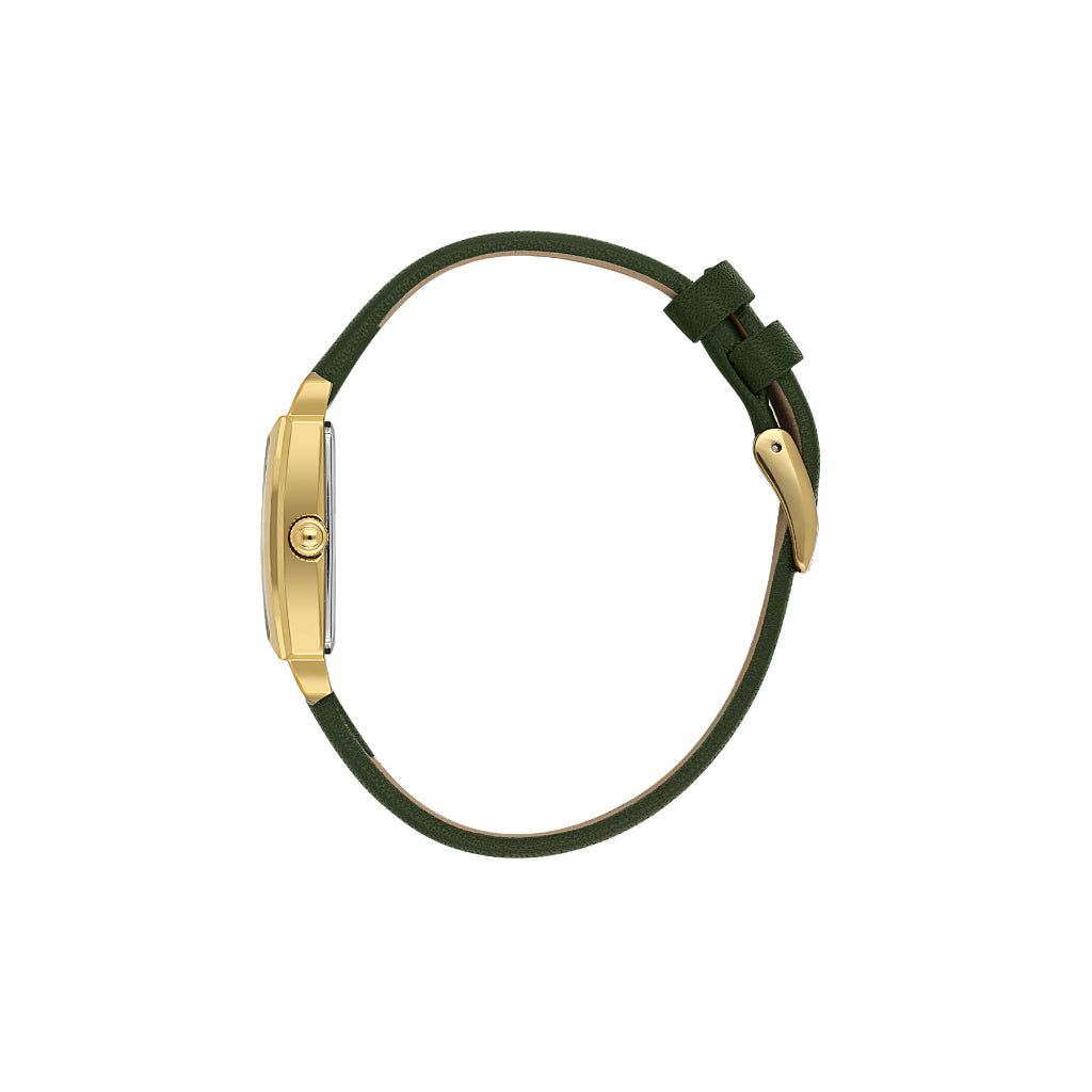 Daniel Klein Premium Dark Green Leather Watch for Women DK.1.14169-3
