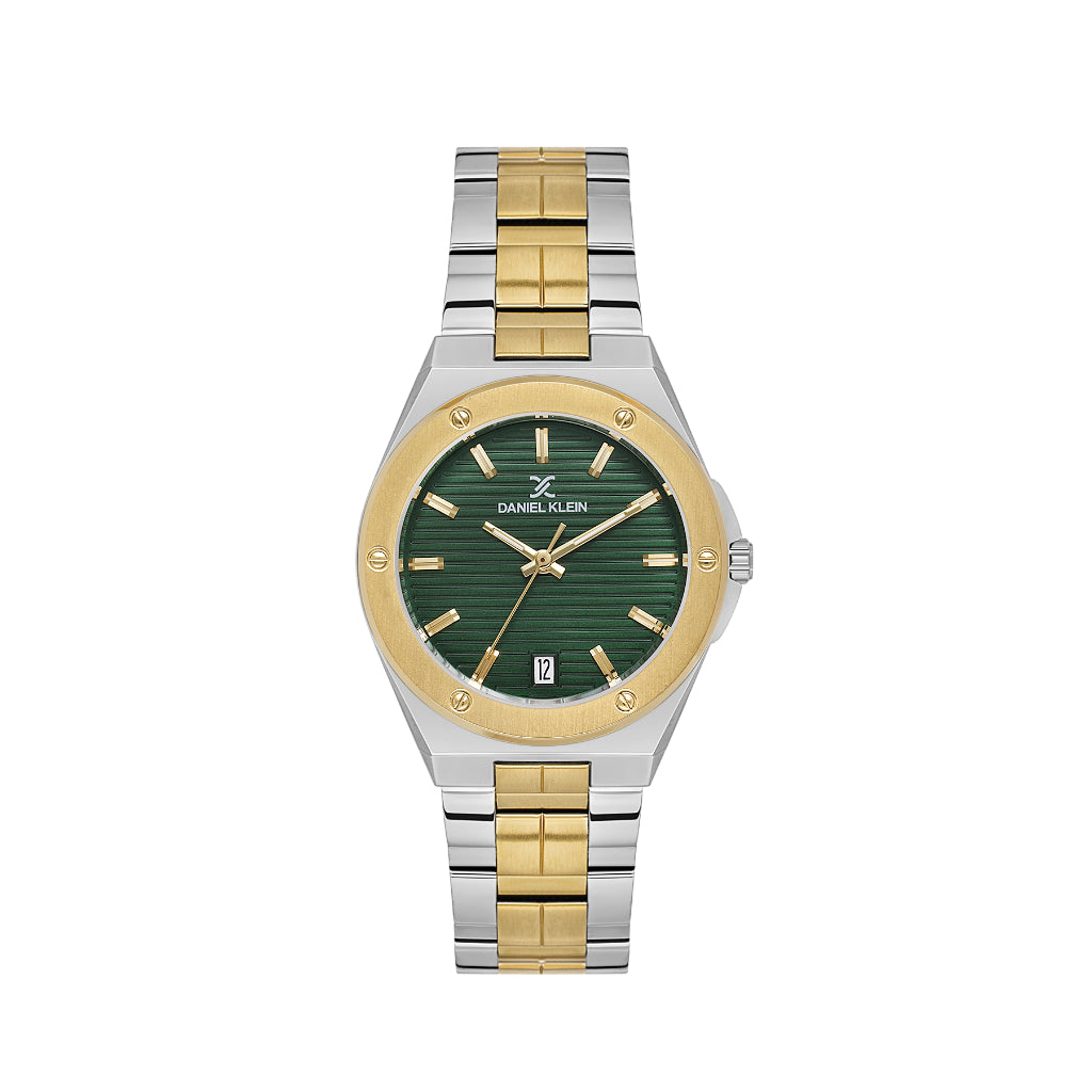 Daniel Klein Premium Silver and Gold Stainless Steel Watch for Women DK.1.14171-4