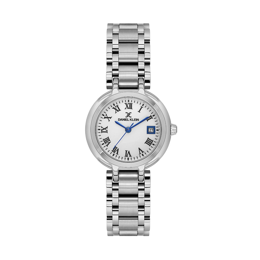 Daniel Klein Premium Silver Stainless Steel Watch for Women DK.1.14173-1