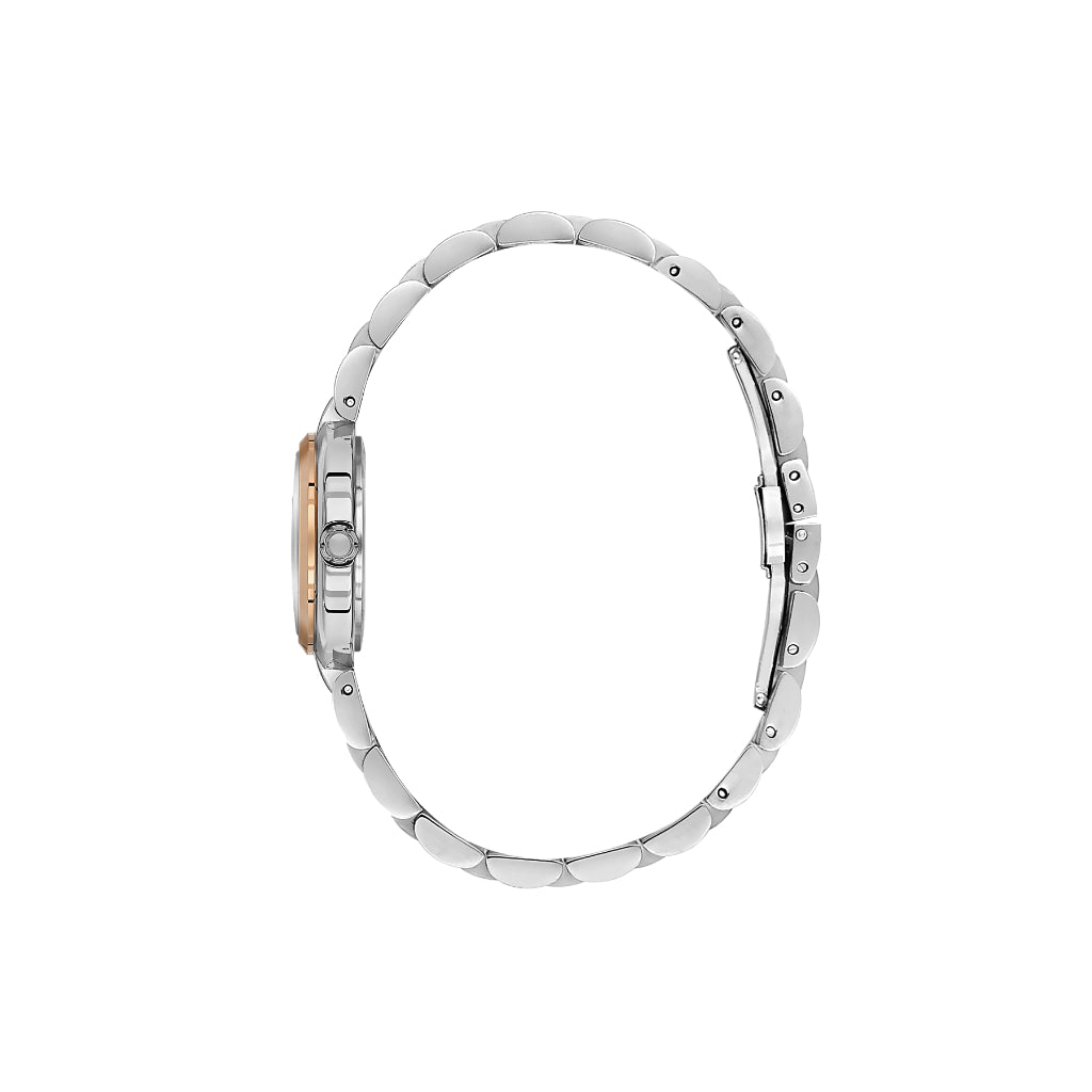 Daniel Klein Premium Silver and Rose Gold Stainless Steel Watch for Women DK.1.14173-5