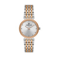 Daniel Klein Premium Silver and Rose Gold Stainless Steel Watch for Women DK.1.14175-6