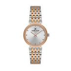 Daniel Klein Premium Silver and Rose Gold Stainless Steel Watch for Women DK.1.14175-6