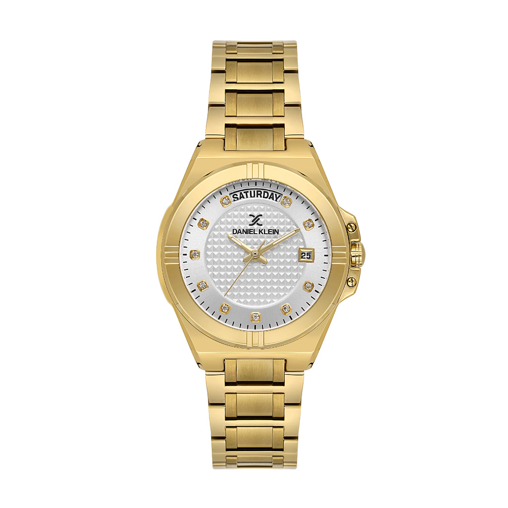 Daniel Klein Premium Gold Stainless Steel Watch for Women DK.1.14176-2