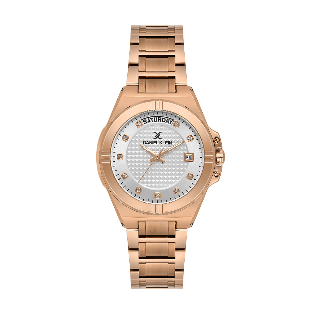 Daniel Klein Premium Rose Gold Stainless Steel Watch for Women DK.1.14176-5