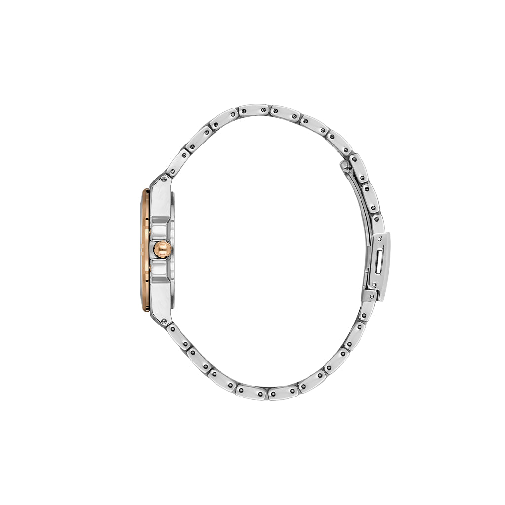 Daniel Klein Premium Silver and Rose Gold Stainless Steel Watch for Women DK.1.14176-6