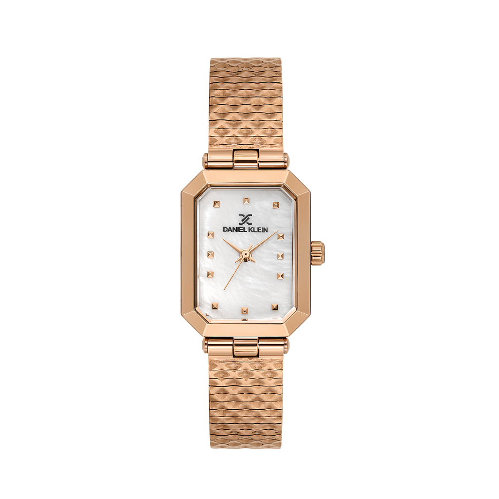Daniel Klein Premium Rose Gold Mesh Band Watch for Women DK.1.14178-5