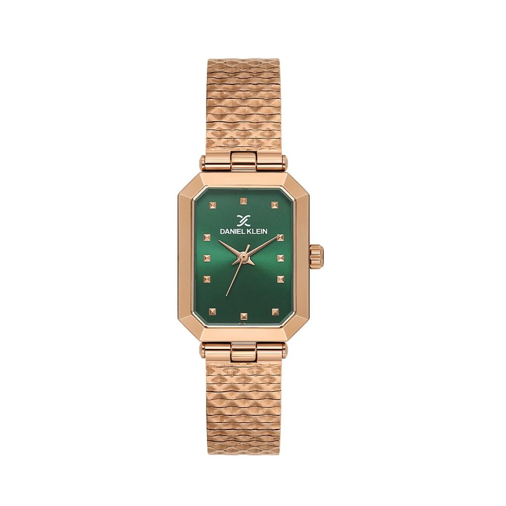 Daniel Klein Premium Rose Gold Mesh Band Watch for Women DK.1.14178-6