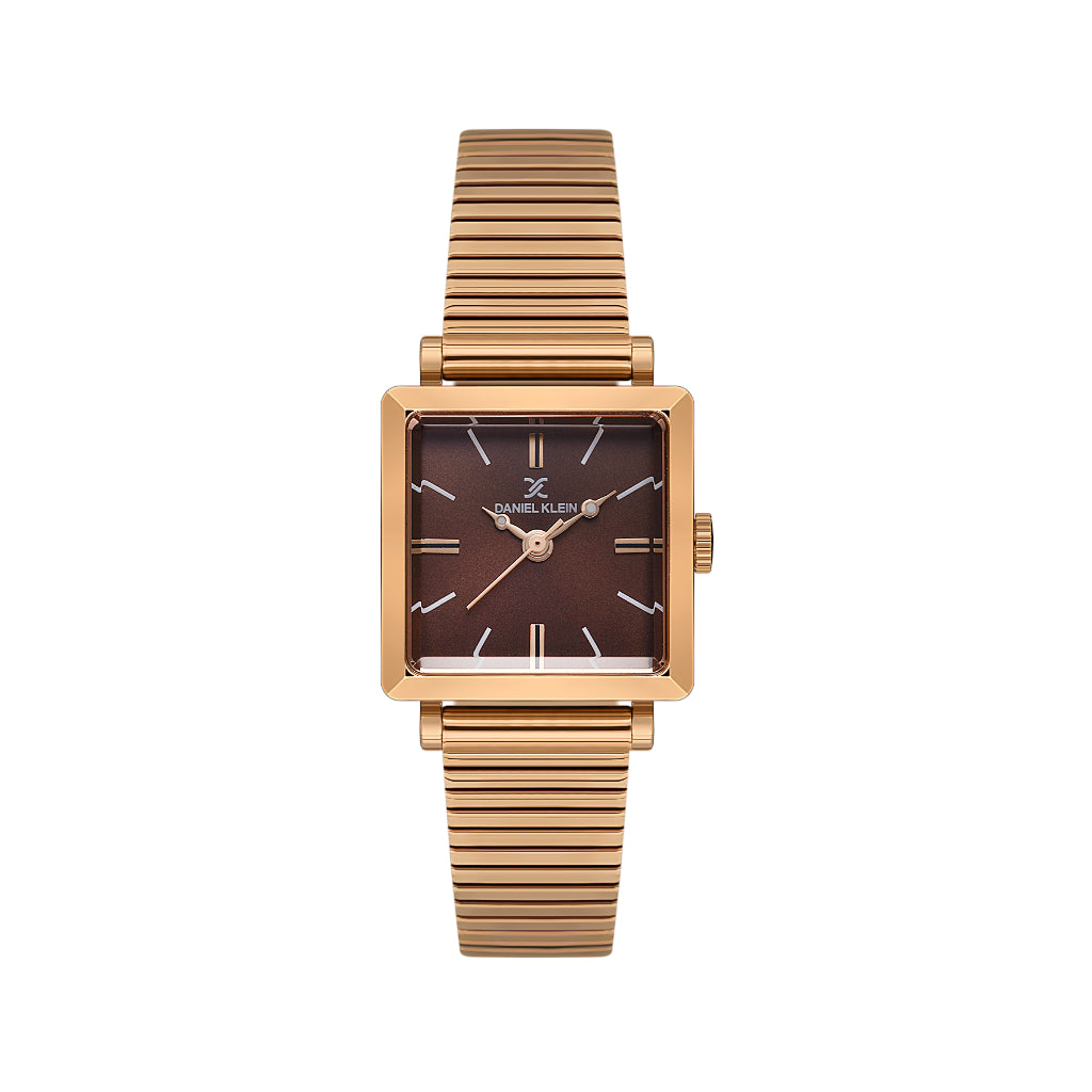 Daniel Klein Premium Rose Gold Mesh Band Watch for Women DK.1.14179-7