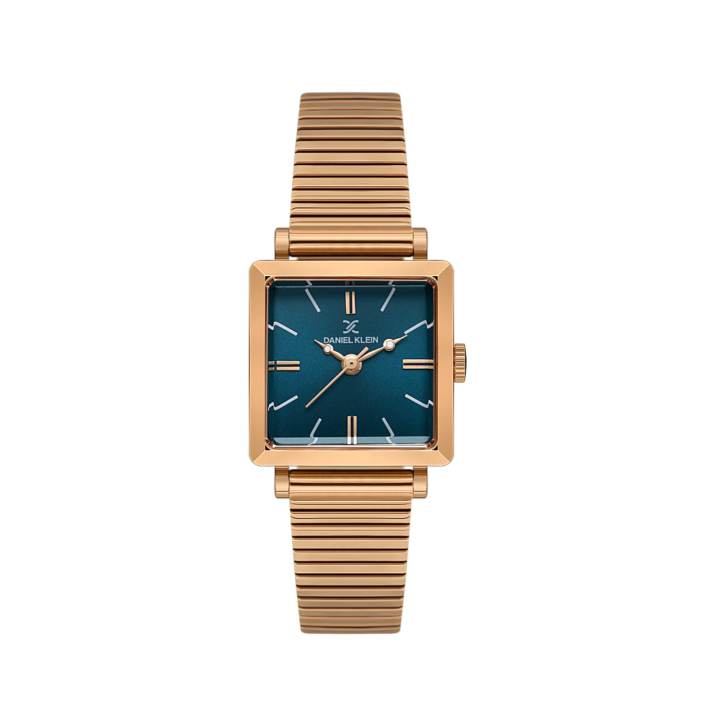 Daniel Klein Premium Rose Gold Mesh Band Watch for Women DK.1.14179-8