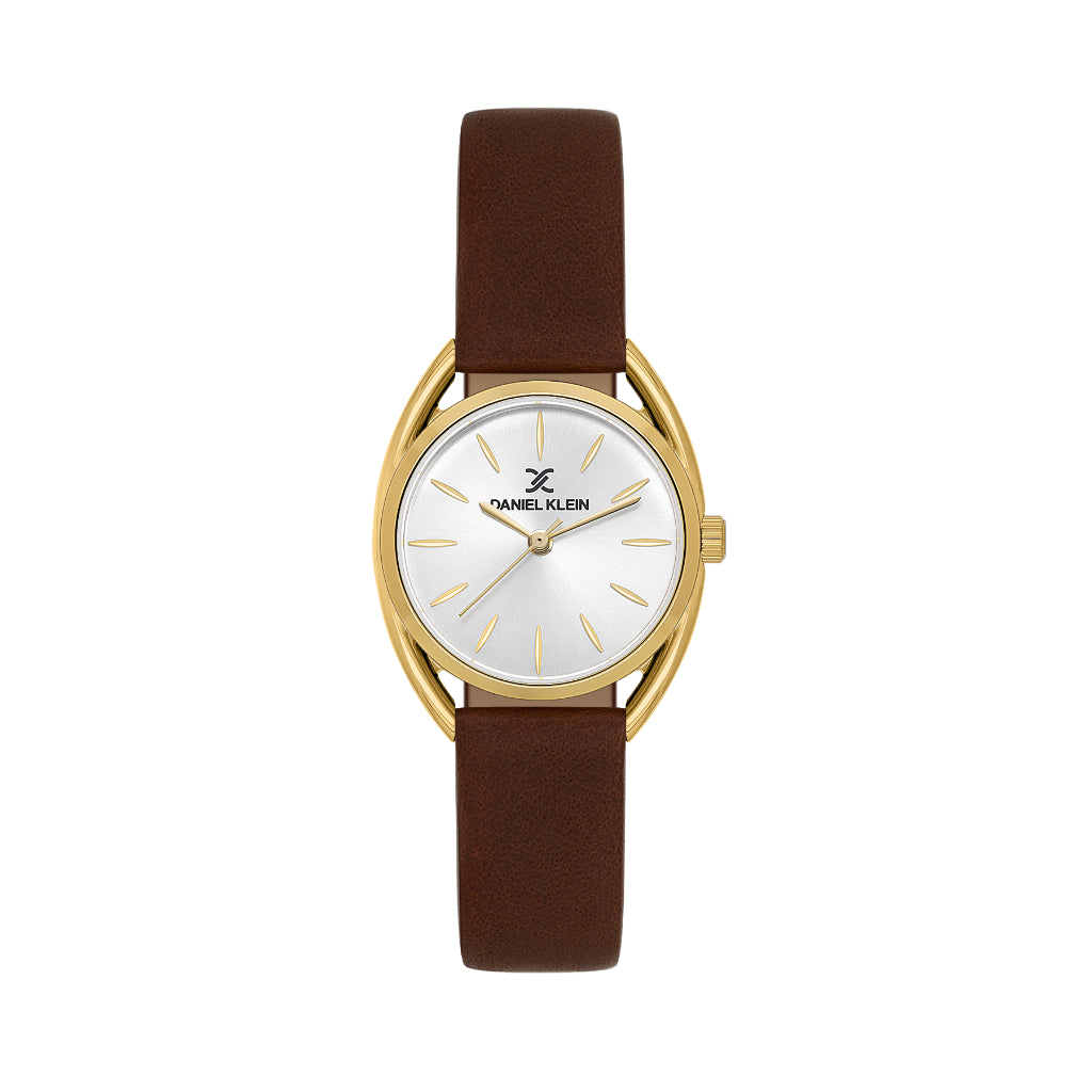 Daniel Klein Premium Dark Brown Leather Watch for Women DK.1.14181-2