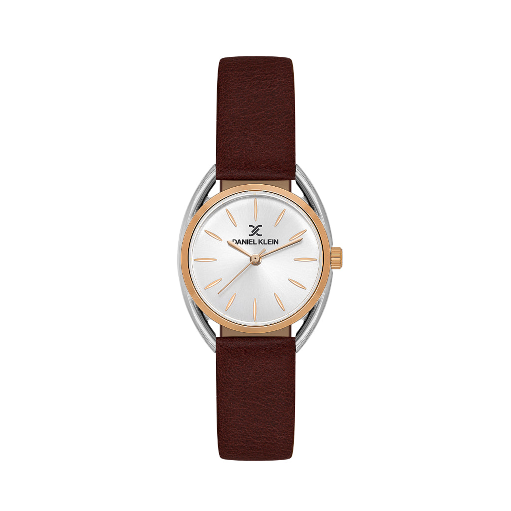 Daniel Klein Premium Red Leather Watch for Women DK.1.14181-5