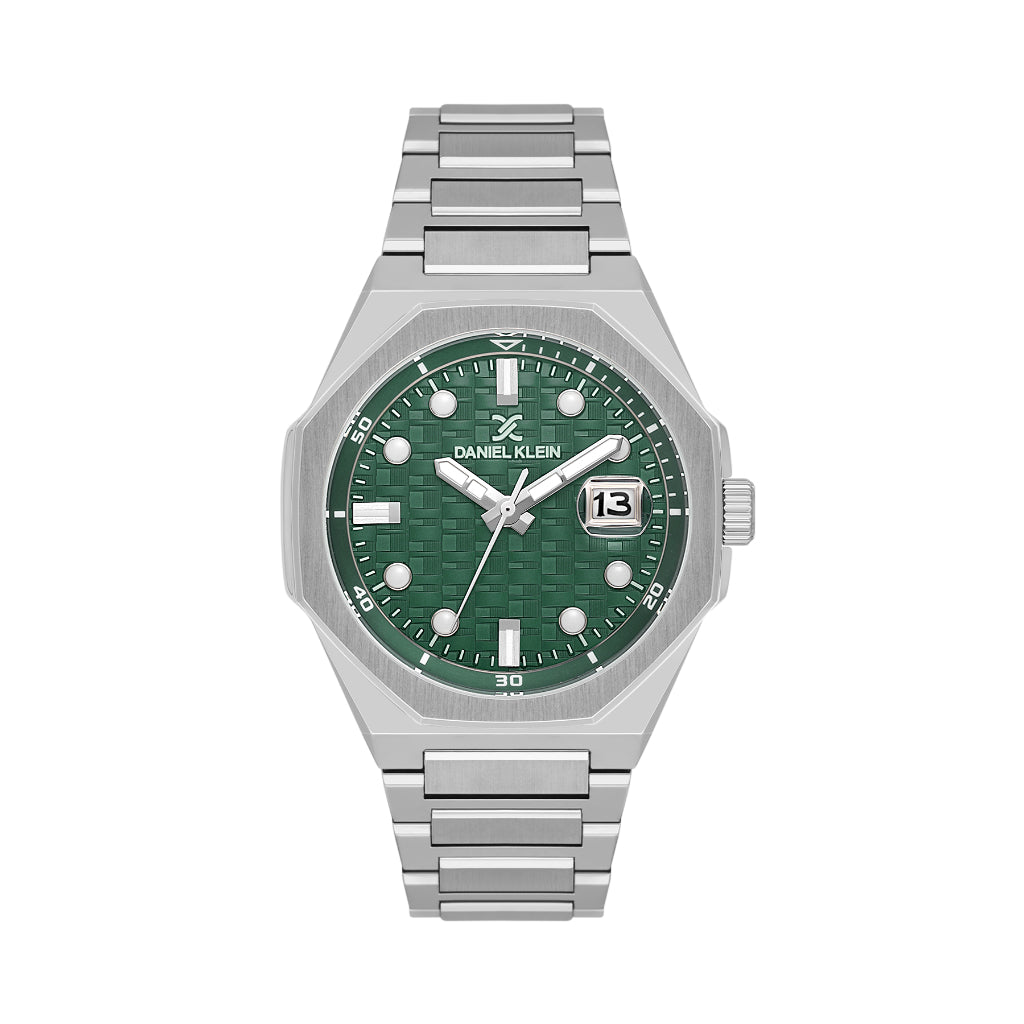 Daniel Klein Premium Silver Stainless Steel Watch for Men DK.1.14193-2