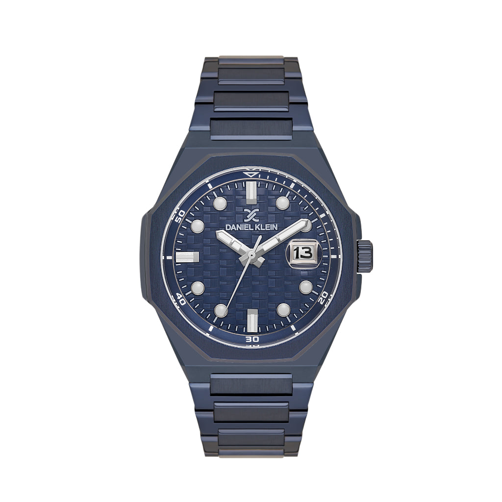 Daniel Klein Premium Dark Blue Stainless Steel Watch for Men DK.1.14193-5